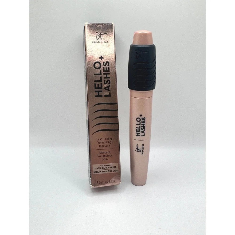 Full Size IT Cosmetics Hello Lashes+ Volumizing Mascara Black NEW
